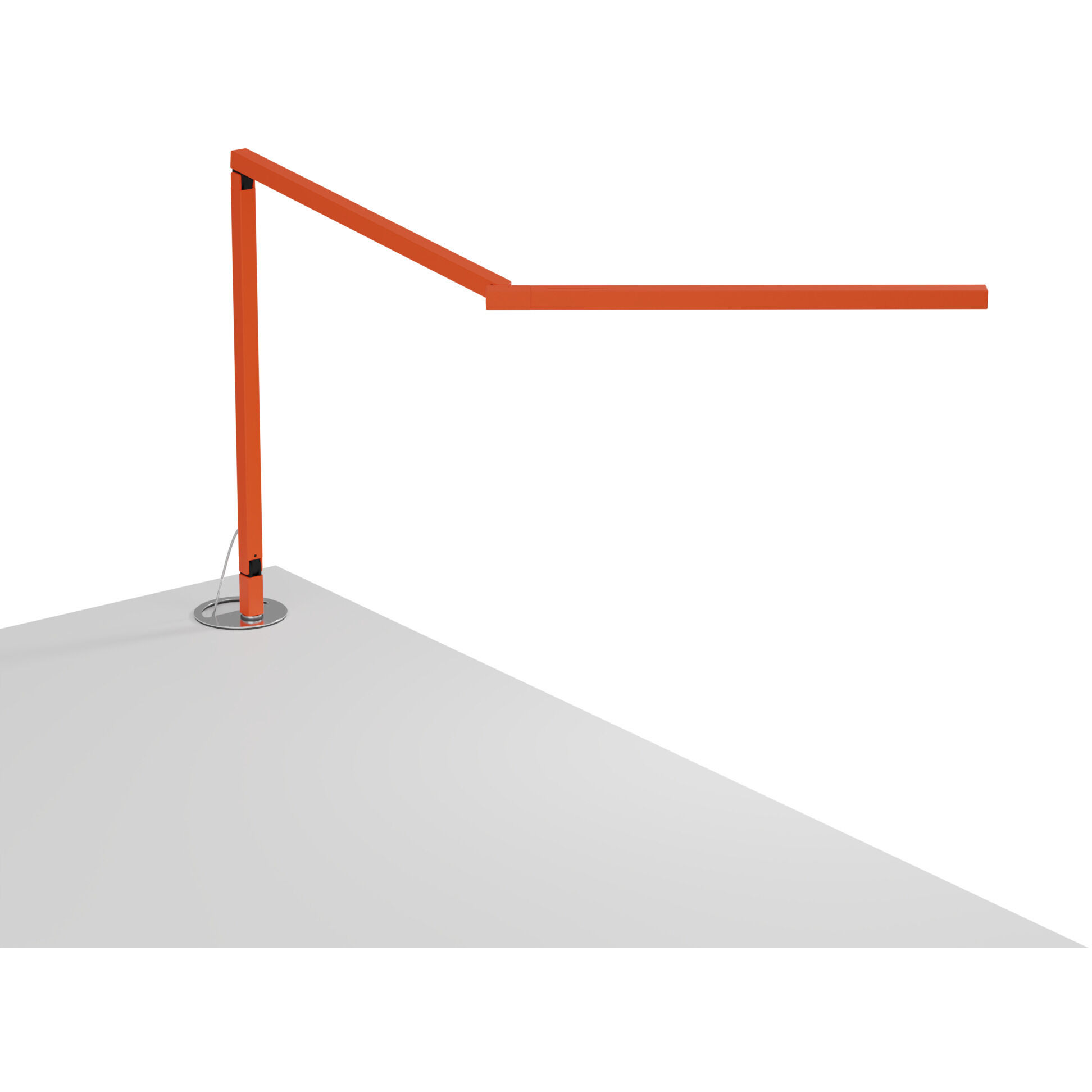 Z-Bar Mini Gen 4 12.5 inch 5.35 watt Matte Orange Desk Lamp Portable Light, Grommet Mount
